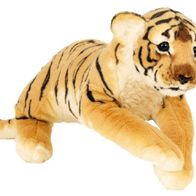 Brauner Tiger Plüschtier liegend 60 cm Kuscheltier Stofftier kaufen bei