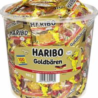 Haribo Goldbären Gummibärchen Weingummi Fruchtgummi 100 Minibeutel