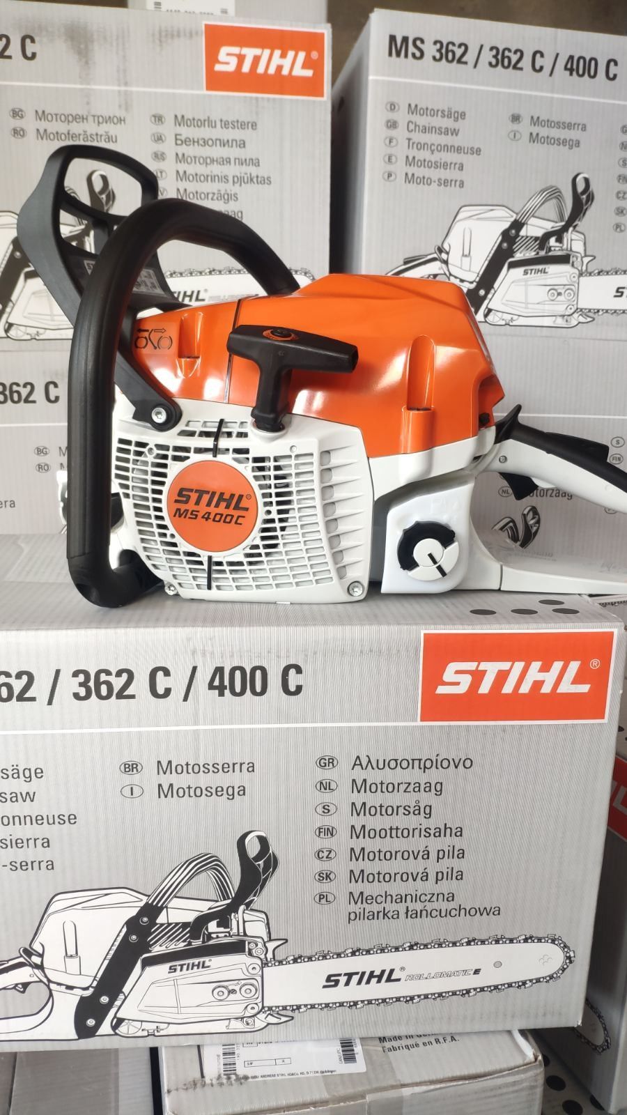 NEU STIHL MS 400 C M mit M Tronic Kettensäge Motorsäge mit 50 cm 1x