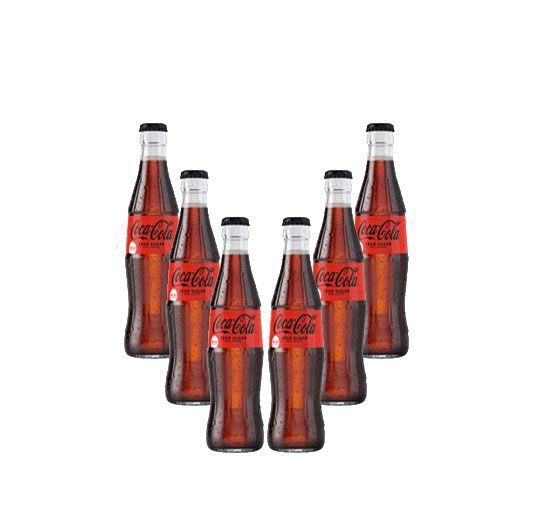 Coca Cola Zero Er Set Zero Sugar X L Inkl Pfand Mehrweg Glas