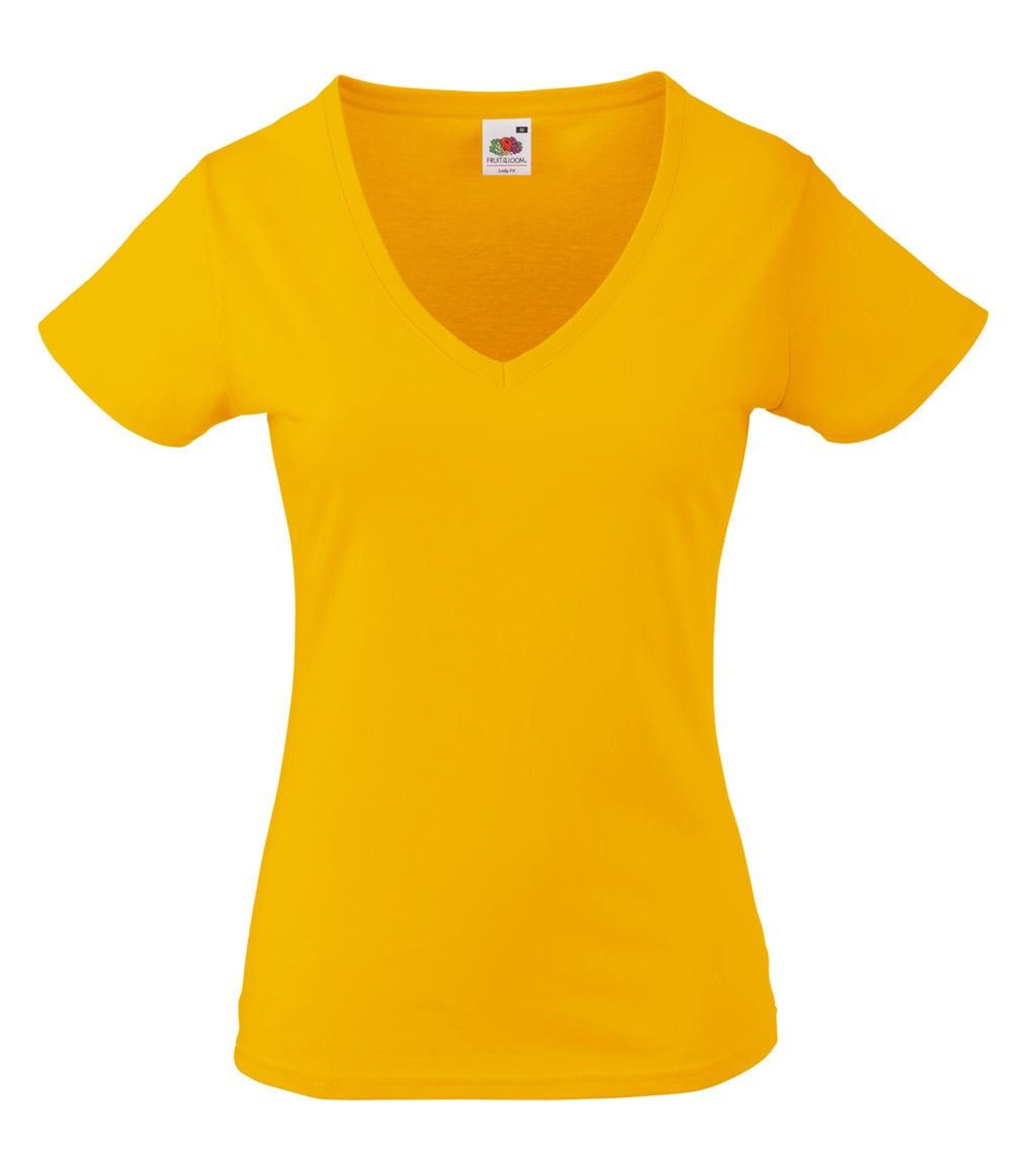 Fruit Of The Loom Damen T Shirt Lady Fit Valueweight V Neck