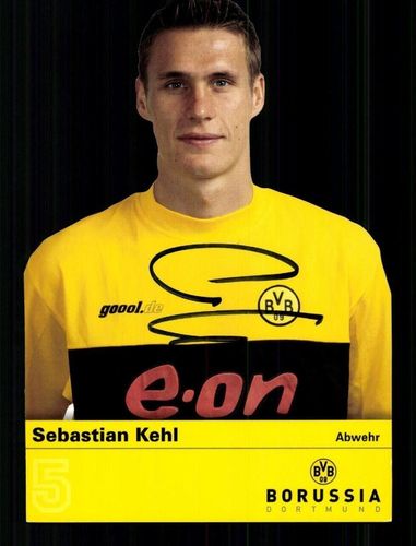 Sebastian Kehl Autogrammkarte Borussia Dortmund 2002 03 2 Karte