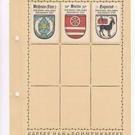 Kaffee Hag Wappen Provinz Sachsen Reg. Bez. Erfurt 3 Wappen plus Blatt (2)