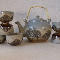 Handbemaltes Bolze Bazar Keramik Tee-Set
