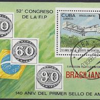 Cuba - Kuba - Mi. Nr. Block 78 - Brasiliana´83 (1983) - gestempelt o
