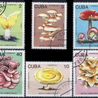 Cuba - Kuba - Mi. Nr. 3257-3262 - Pilze (1989) - gestempelt o