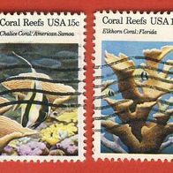 USA 1980 Fische + Korallen kompl. Satz Mi.1434 - 1437 kompl. gest.