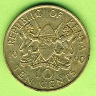 Kenia 10 Cents 1990