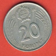 Ungarn 20 Forint 1986