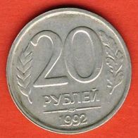 Rußland 20 Rubel 1992 Mzz. St. Petersburg