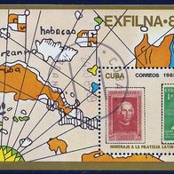 Cuba - Kuba - Mi. Nr. Block 92 - Exfilna´85 (1985) - gestempelt o