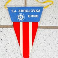 Wimpel pennant fanion TJ Zbrojovka Brno Czech Republic Brünn FC Boby Tschechien