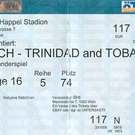Ticket Österreich vs Trinidad and Tobago 15.11.2006 ÖFB Austria & y TTFF Fußball