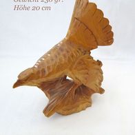 schöner alter geschnitzter Vogel * Auerhahn Handarbeit Holz