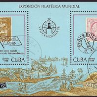 Cuba - Kuba - Mi. Nr. Block 96 - Stockholmia´86 (1986) - gestempelt o