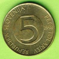 Slowenien 5 Tolarjev 1998