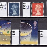 Großbritannien Mi. Nr. 1324 C + 1324 Dl + 1325 + 1326 C + 1337 + 1338 + 1341 o <