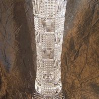 Massive Kristall-Pressglas Vase