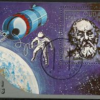 Cuba - Kuba - Mi. Nr. Block 94 - 25 Jahre Weltraumspaziergang (1986) - gestempelt o