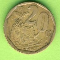 Südafrika 20 Cents 1999