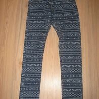 supertolle Skinny - Jeans YIGGA Ethno - Look Gr.146/152 neuwertig! (0117)