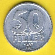 Ungarn 50 Filler 1987