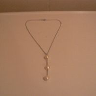 Kette mit 3 Perlen Neu