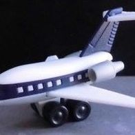 Ü-Ei Flugzeug 1992 Am Flughafen - Douglas DC 9 - blau - keine Aufkleber