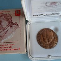 Vatikan 2014 Heiligsprechung Papst Joh. XXIII u. Joh. Paul II. Geden-Bronzemedaille