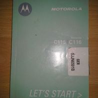 Beschreibung von Motorola C115, C116
