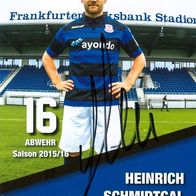 AK Heinrich Schmidtgal FSV Frankfurt 15-16 Hövelriege Verl Rot-Weiß Oberhausen