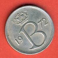 Belgien 25 Centimes 1972 Belgie