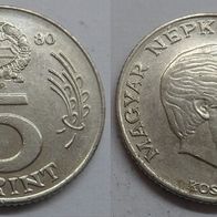 Ungarn 5 Forint 1980 ## S7