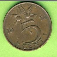 Niederlande 5 Cent 1974