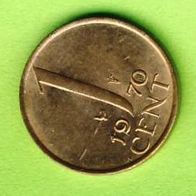 Niederlande 1 Cent 1970 Top