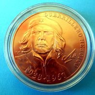 Che Guevara, 1 Peso Kupfermünze, 38mm, unzirkuliert, Kuba, sehr rar, gekapselt
