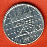Niederlande 25 Cent 1990