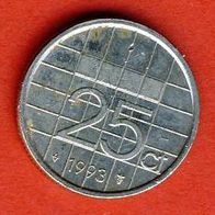 Niederlande 25 Cent 1993