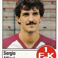 Panini Fussball 1987 Sergio Allievi 1. FC Kaiserslautern Bild Nr 165