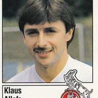 Panini Fussball 1987 Klaus Allofs 1. FC Köln Bild Nr 183