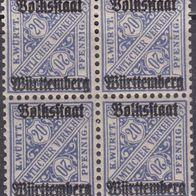 Württemberg  264 d * * Vierer #035449