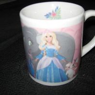 niedliche Porzellan - Tasse Becher Barbie Prinzessin der Tierinsel (0217)