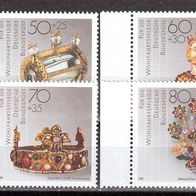 Bund 1988 Mi. 1383-1386 * * Silberschmiedekunst Postfrisch (pü2558)