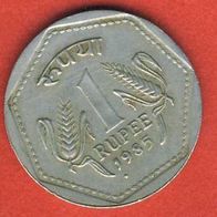 Indien 1 Rupee 1985