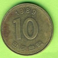 Südkorea 10 Won 1989