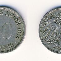 10 Pfennig 1914 F (#289)