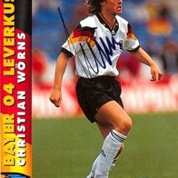 Action by Panini Trading Card Christian Wörns Deutschland DFB Bayer Leverkusen