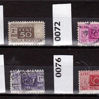 Italien Paketmarken - Mi. Nr. 67 + 72 + 73 + 76 o <