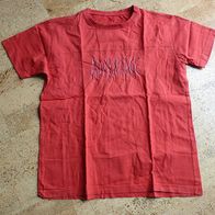 Schönes rotes T-Shirt mit Aufdruck in Gr. 164