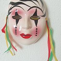 Original chinesische Wandmaske aus Porzellan (3)